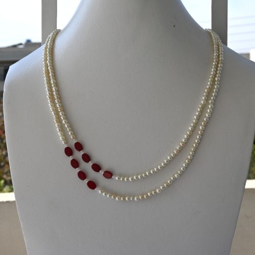 Double Layer Fancy Pearl Mala