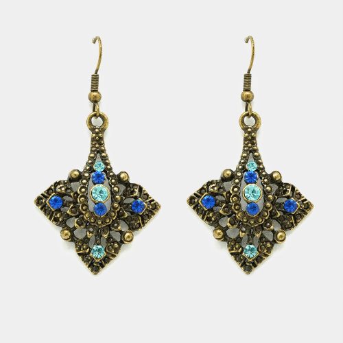 Florence Antique Style Oxidized Earrings